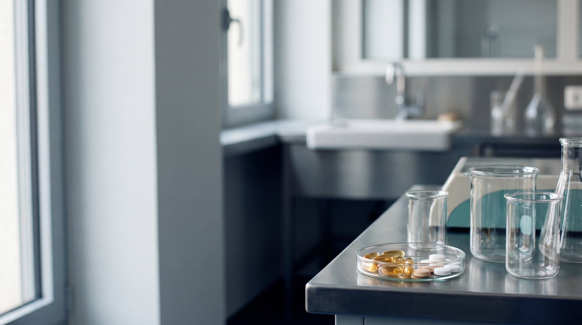 Laboratory glassware and formulation equipment, representing SPOLYOU's product development work