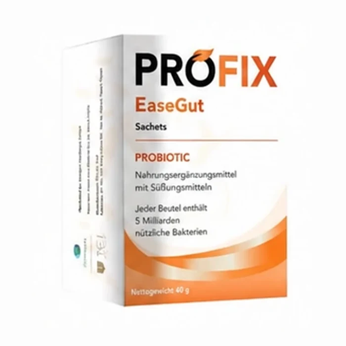 Profix EaseGut probiotic sachet carton