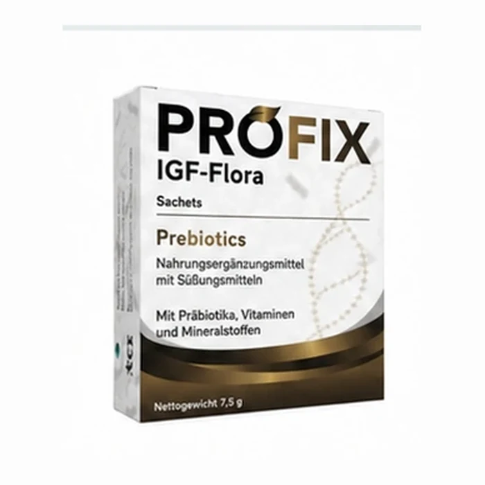 Profix IGF-Flora prebiotic sachet carton