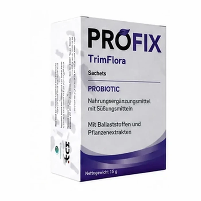 Profix TrimFlora probiotic sachet carton
