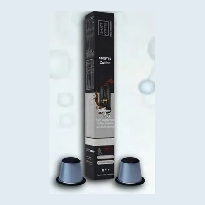 Sports Coffee capsule box with two espresso capsules