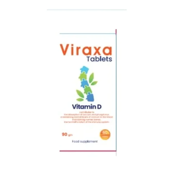 Viraxa Tablets vitamin D carton