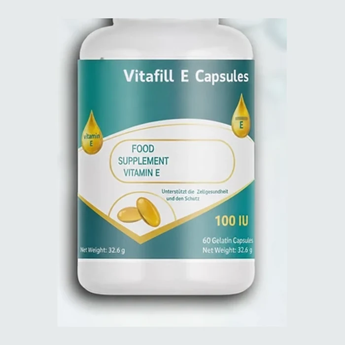 Vitafill Vitamin E 100 IU capsule bottle